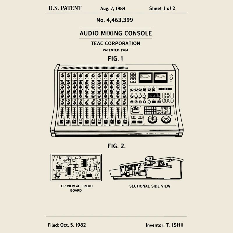 Brevet de musique pour clavier de console DJ