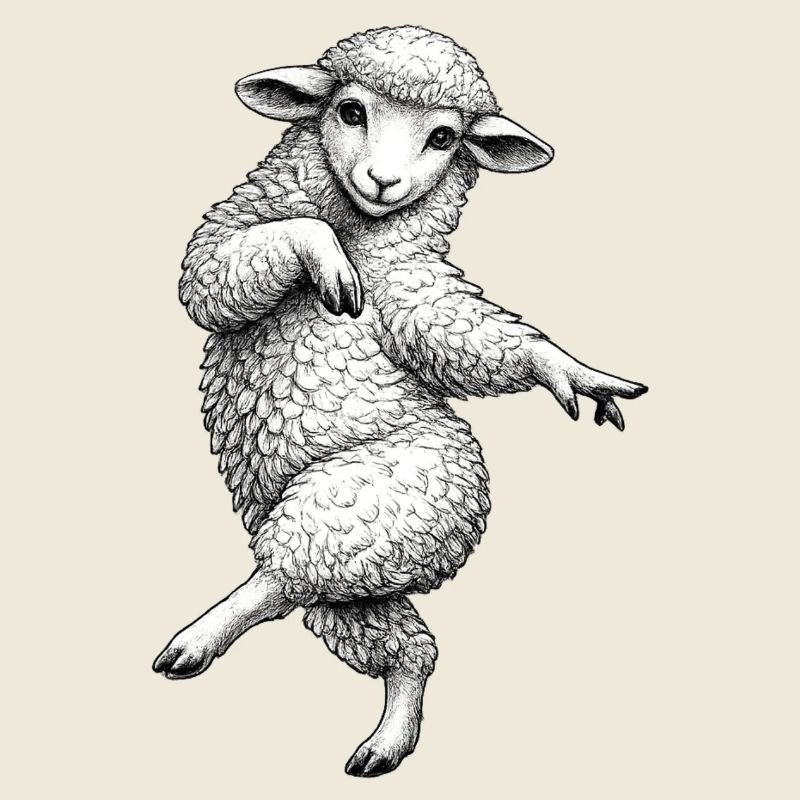 Tanzendes Lamm Sketch