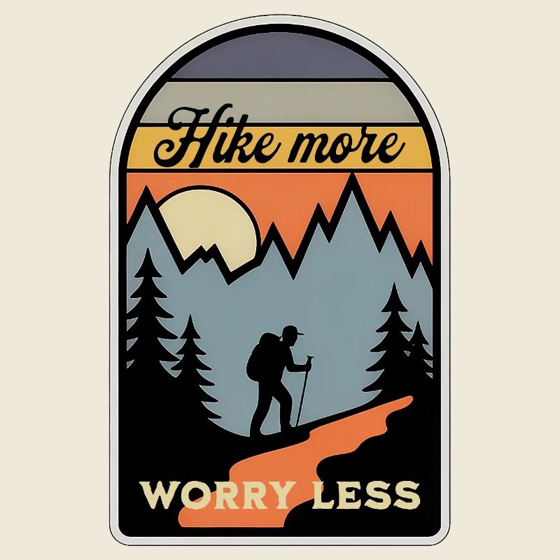 Hiking Wandern Retro