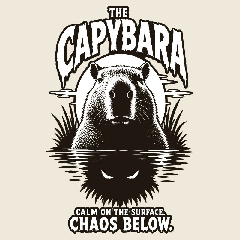 Conception d’horreur chaos de capybara