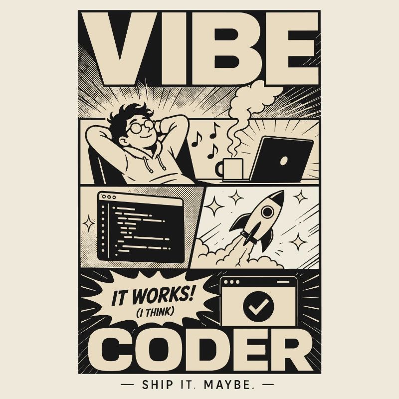Vibe Coder Programmeur Humour