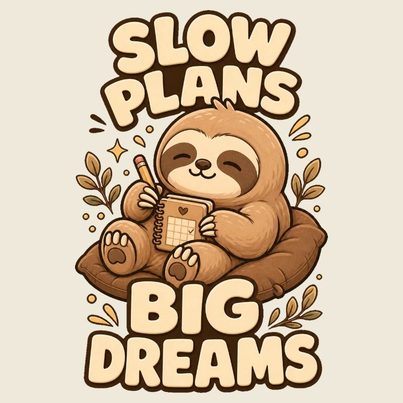 Slow Plans Big Dreams Sloth