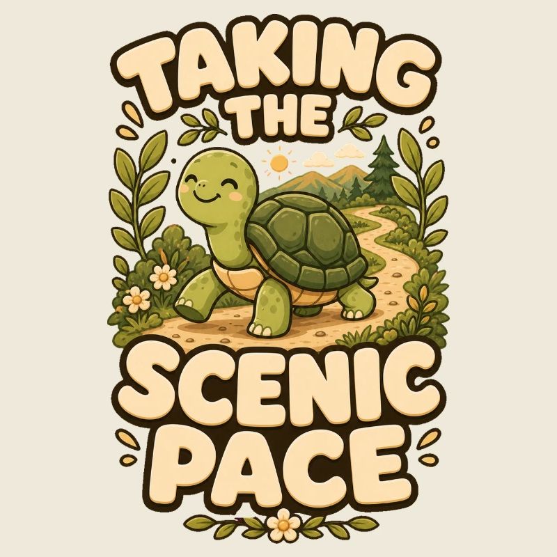 Taking The Scenic Pace Turtle