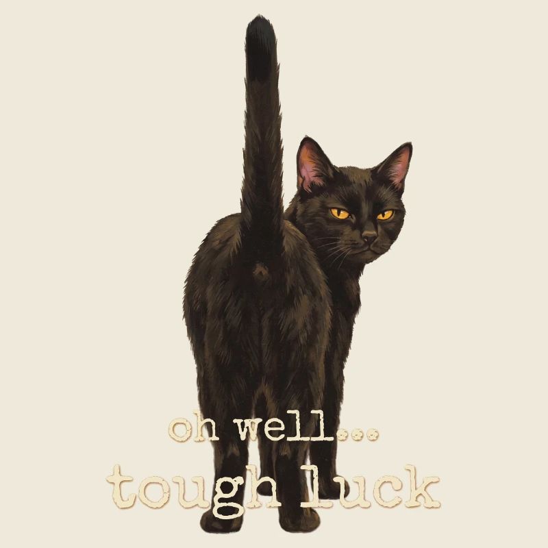 Tant pis, pas de chance, chat