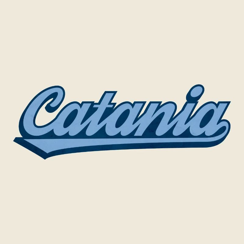 Lettrage rétro côtier de Catane