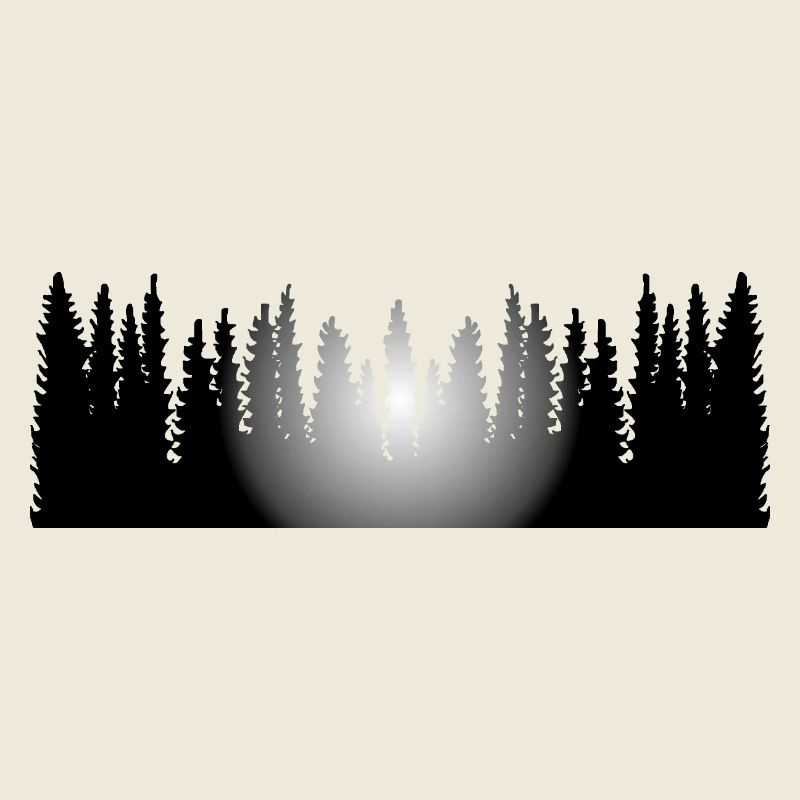Woid mid Sun - Forest with sun, nature
