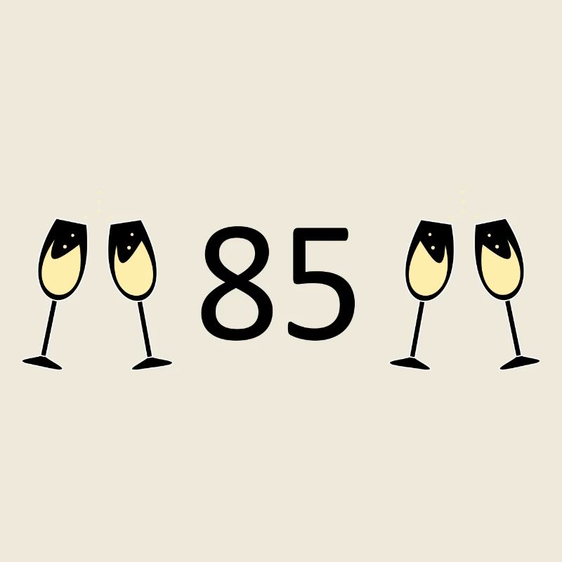 85e anniversaire 85 ans 85 Numéro 85 Noir