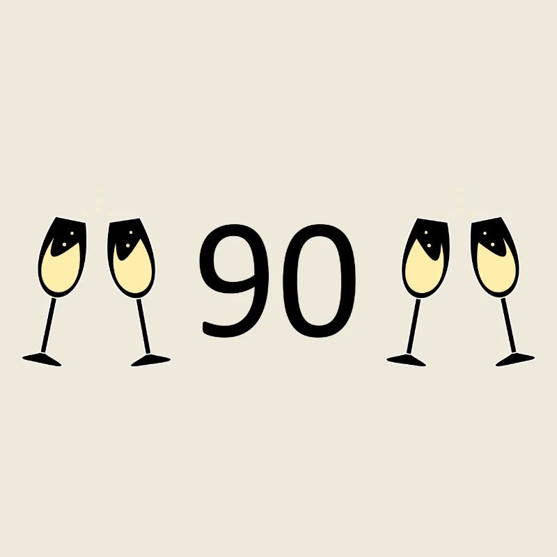 90e anniversaire 90e anniversaire 90 Numéro 90 Noir