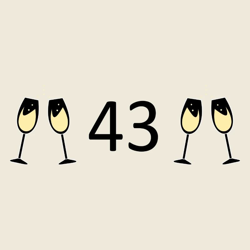 43e anniversaire 43 ans 43 ans numéro 43