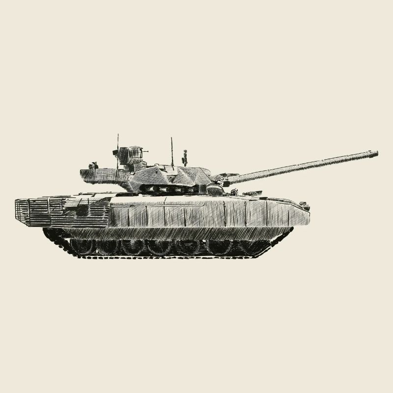 Monochrome Panzer Silhouette