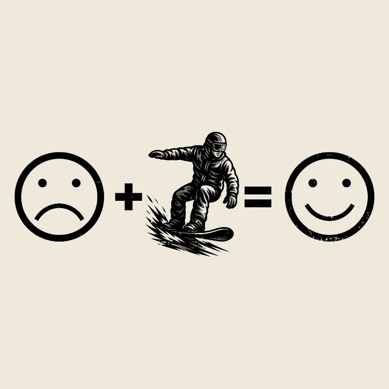 Snowboard motif for real lovers