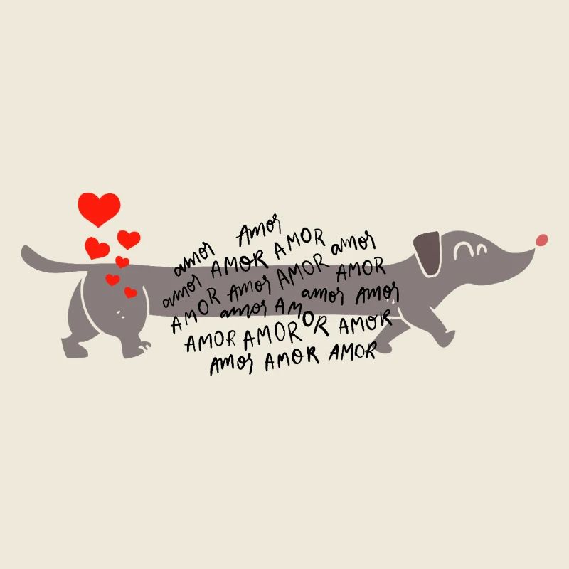 Dackel love Liebe 