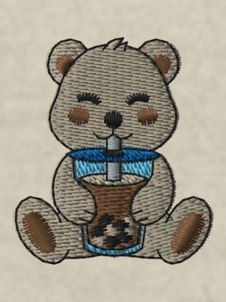 Teddy bear Bubbletea