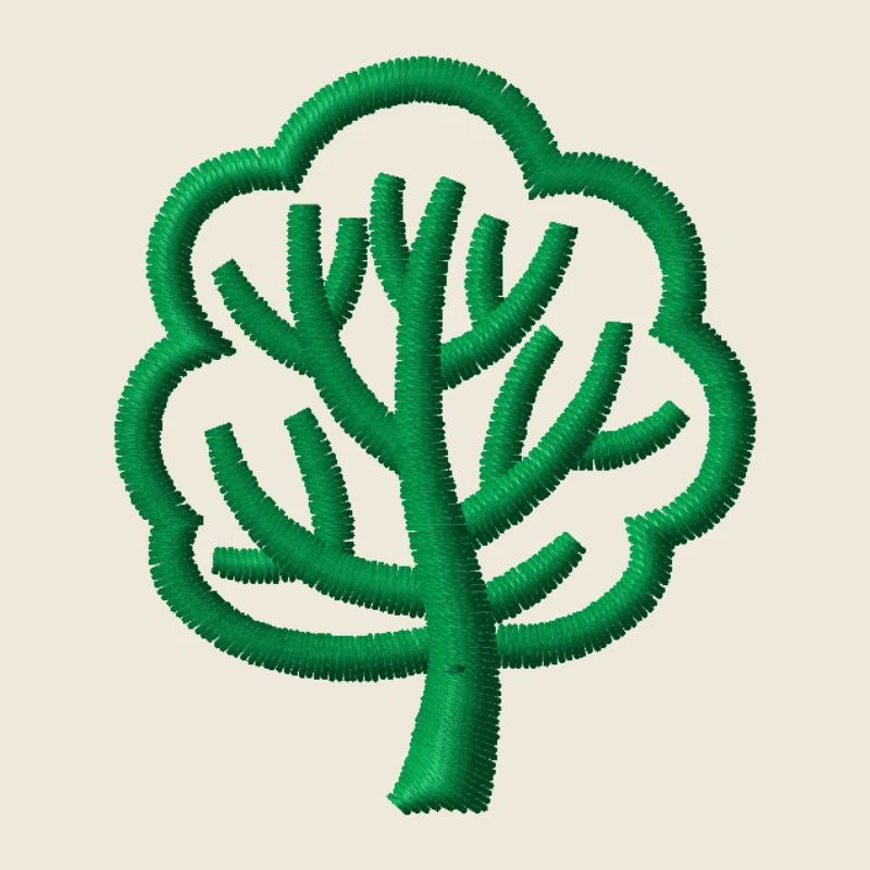 Arbre brodé