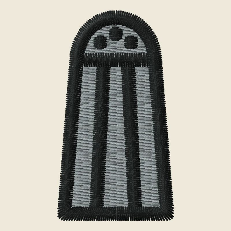 Embroidered salt shaker