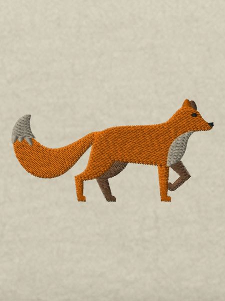Embroidered fox