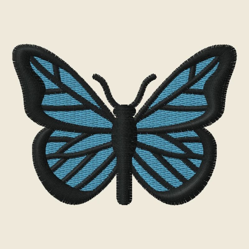 Papillon brodé