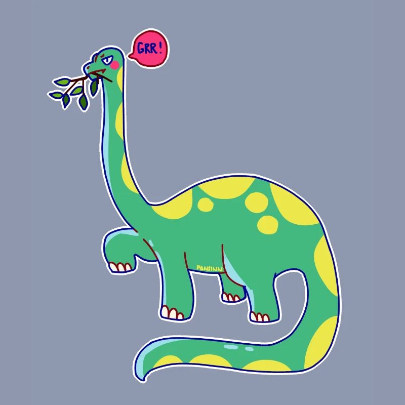 Dinosaur is in a bad mood