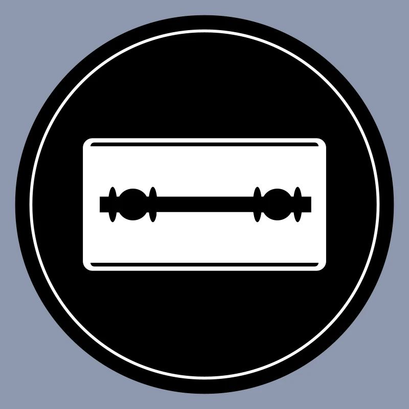 Razor Blade Icon Circle