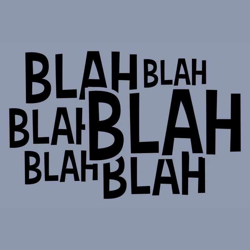 Comic Blah Spruch