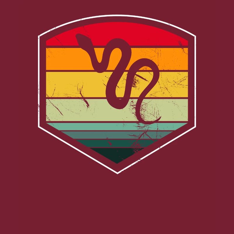 Snake Retro Reptile Python Idée cadeau