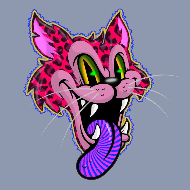 Leopard Comic Psychédélique