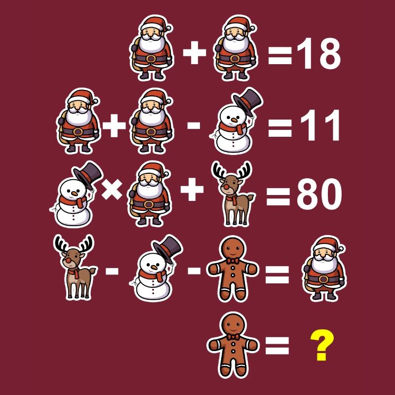 Devinette math math prof école primaire noël