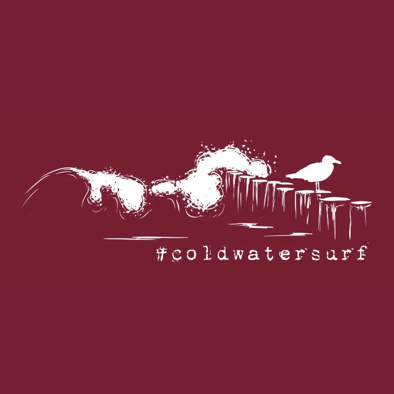 #coldwatersurf Surfing Wave, Stage & Seagull