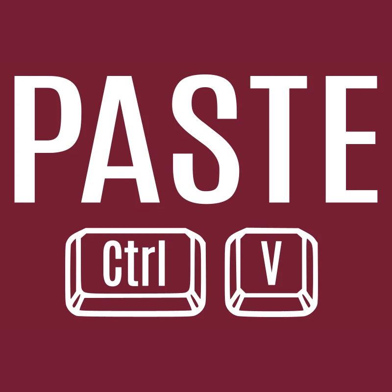 Copy Paste Ctrl + C V Vater Mutter Kind Baby Fun