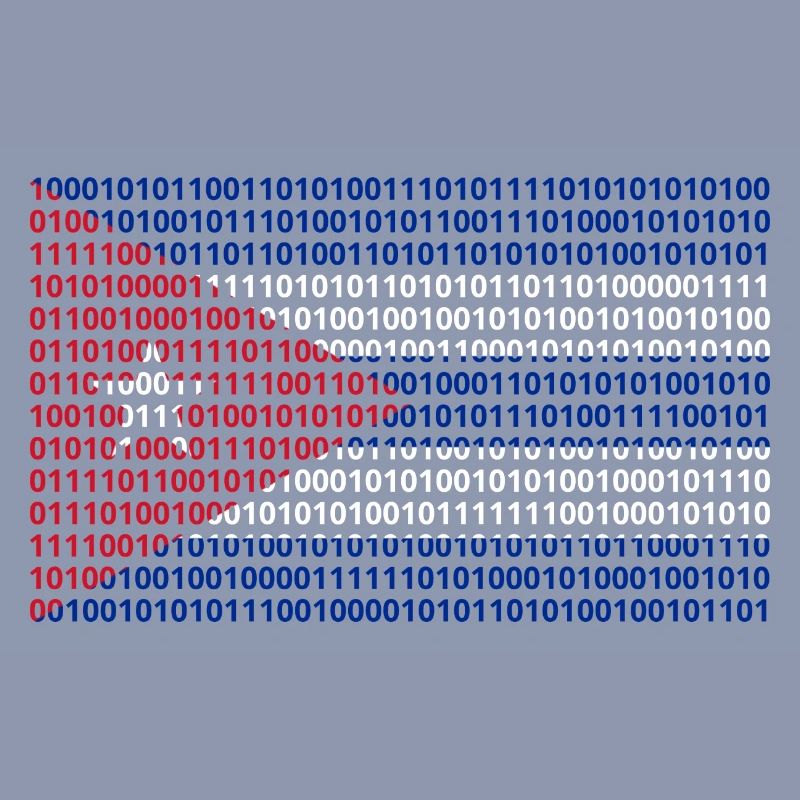 Kuba Flagge Binärcode Bit Byte Binär Informatik PC