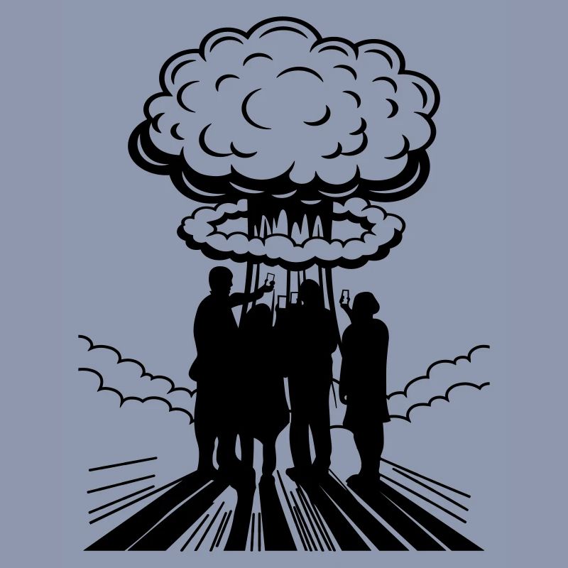 | changeable de couleur Bombe atomique Selfie Explosion nucléaire