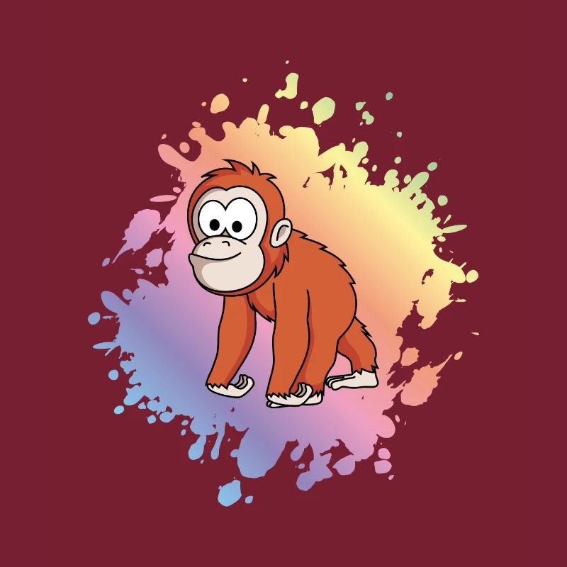 Orangutan monkey comic