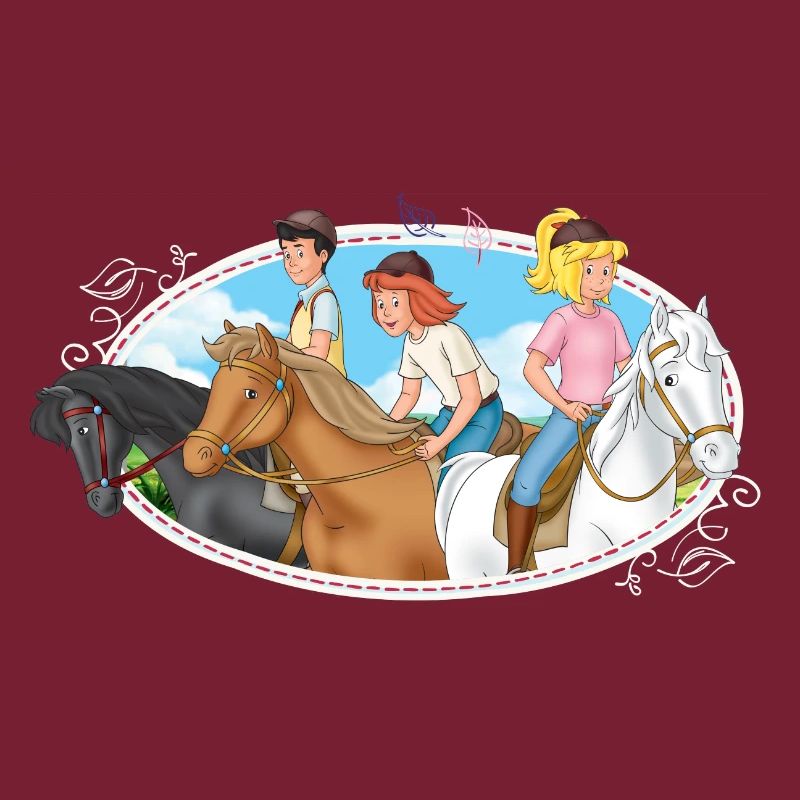Bibi, Tina, Alexander mit Pferden