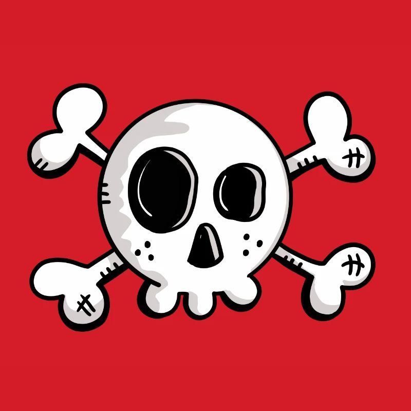 Small skull with crossed bones