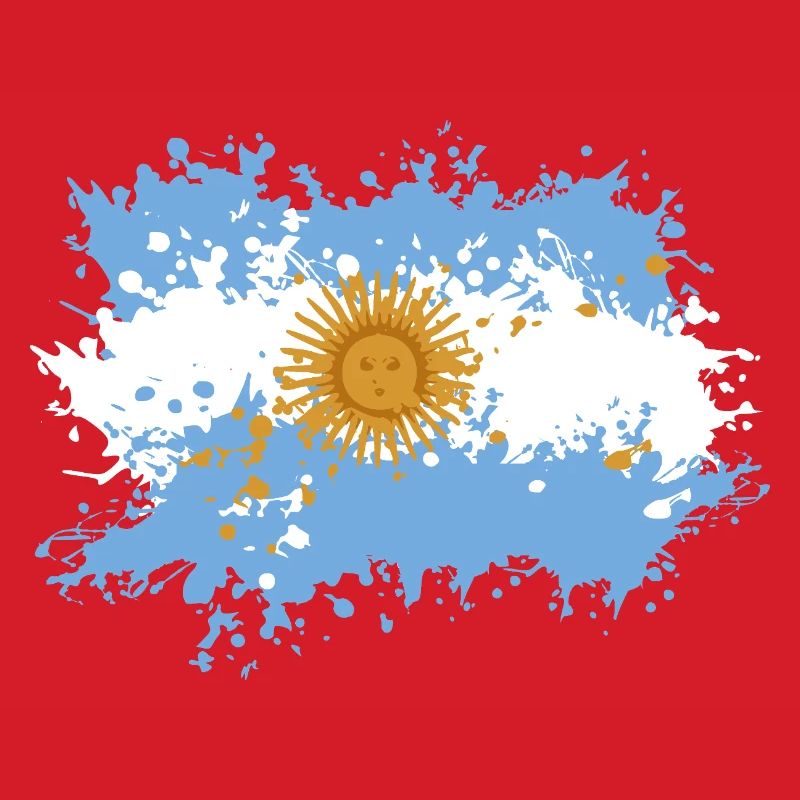 Éclaboussure du drapeau argentin
