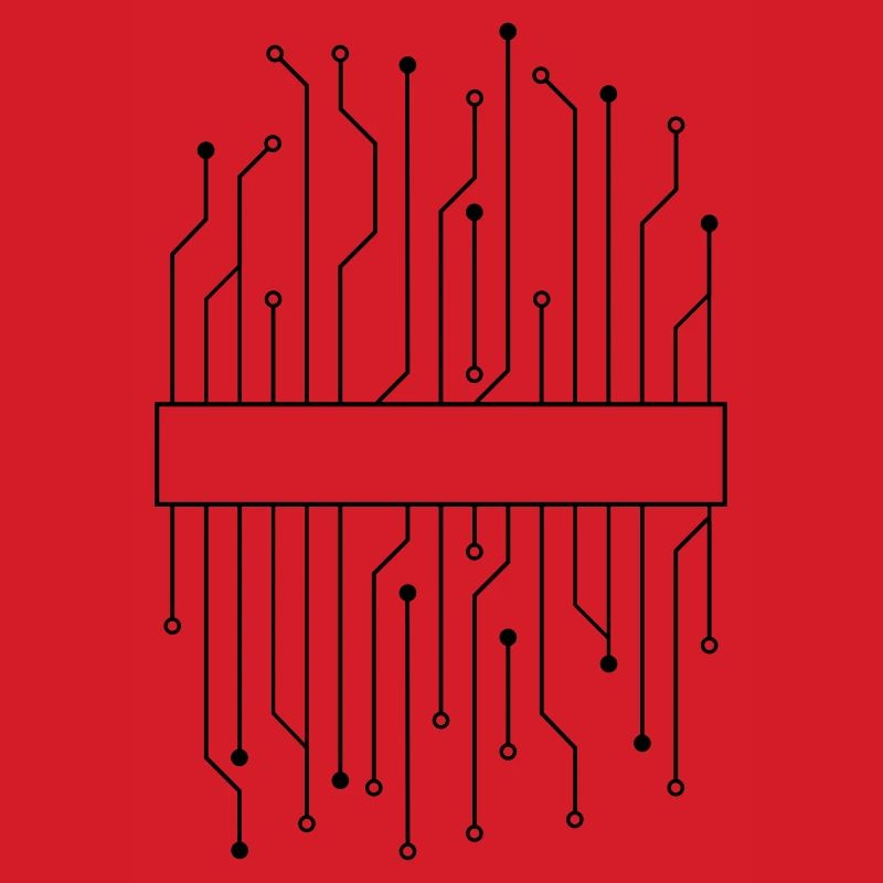 shield frame text circuit wire data microch