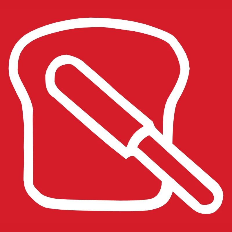 Bread slice spread knife