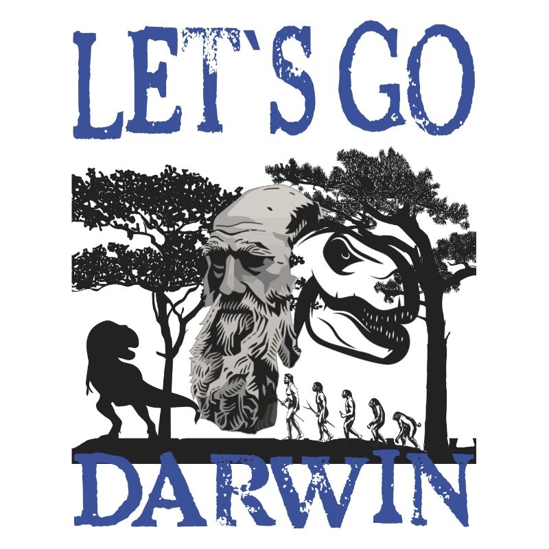Charles Darwin Evolution textile gift idea
