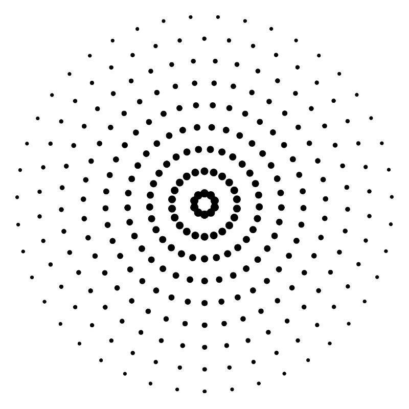 Blurry| Points | Black| gift idea
