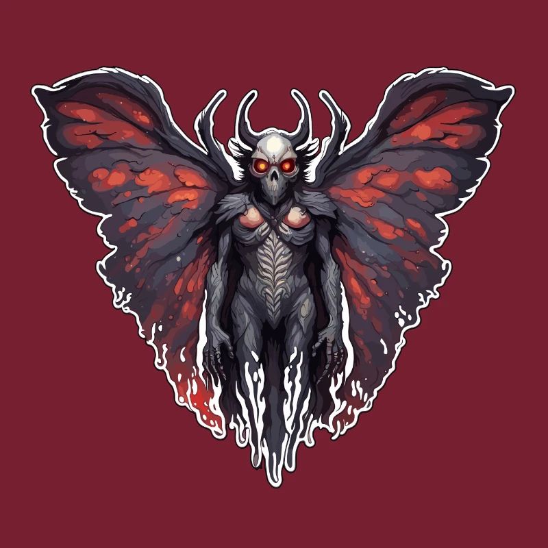 Mothman / Moth / Insect / Mythical Creature / Flutter