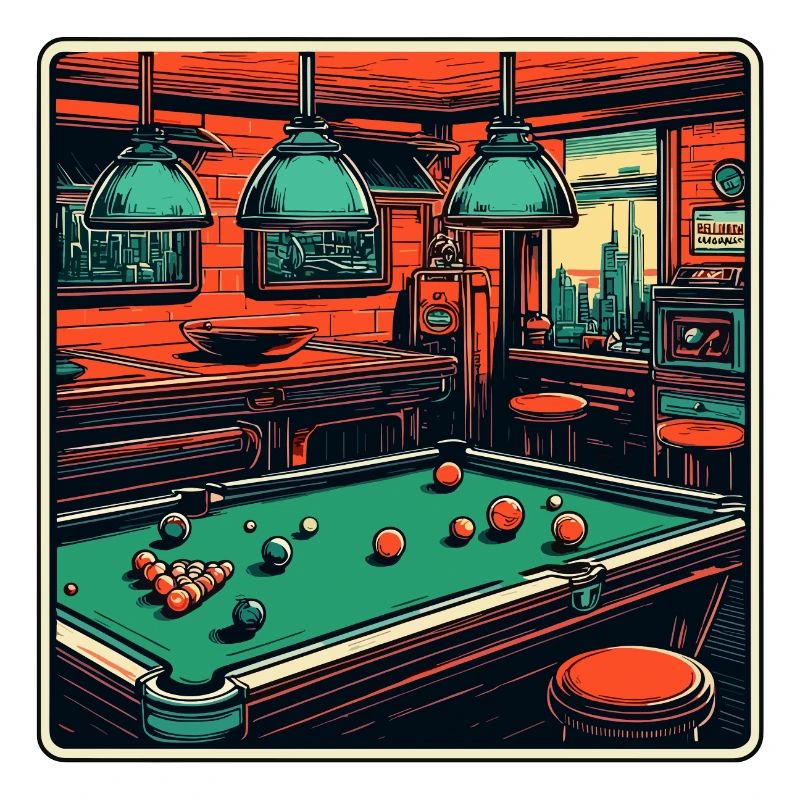 Billard / Boule de billard / 8 boules / billard / Kö