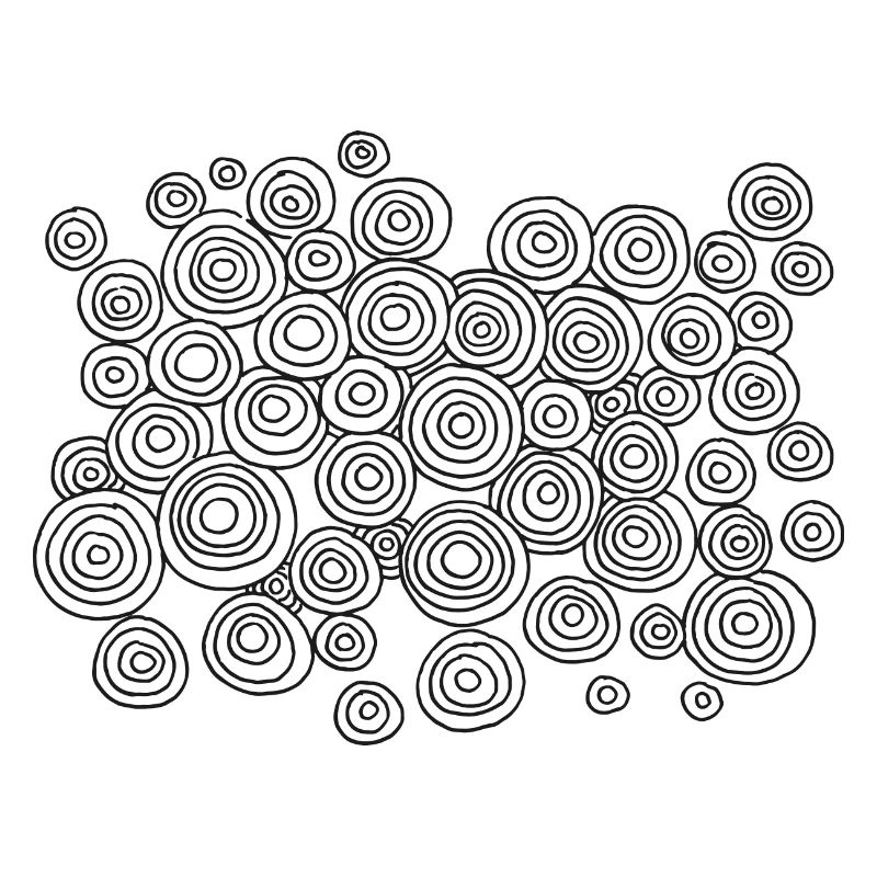 Abstract Circle Pattern Symbol Drawing