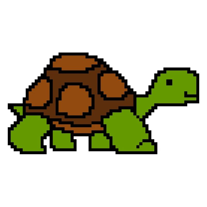 Tortoise Turtle Pixelart Retro