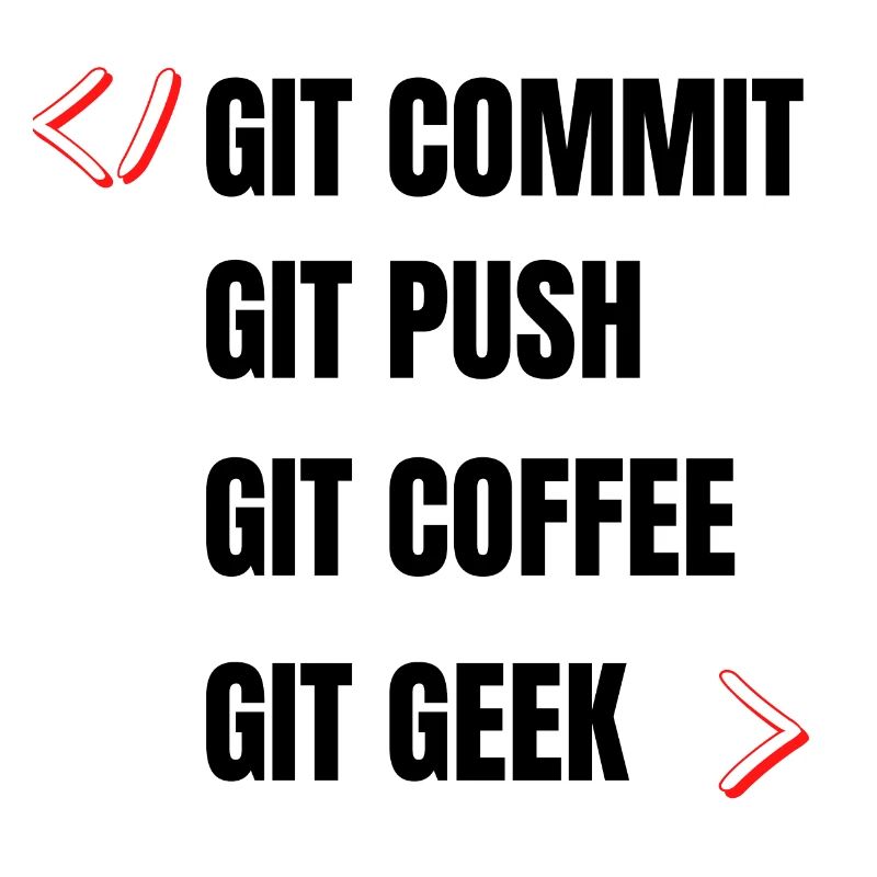 git commit git push git kaffee git geek developpeu