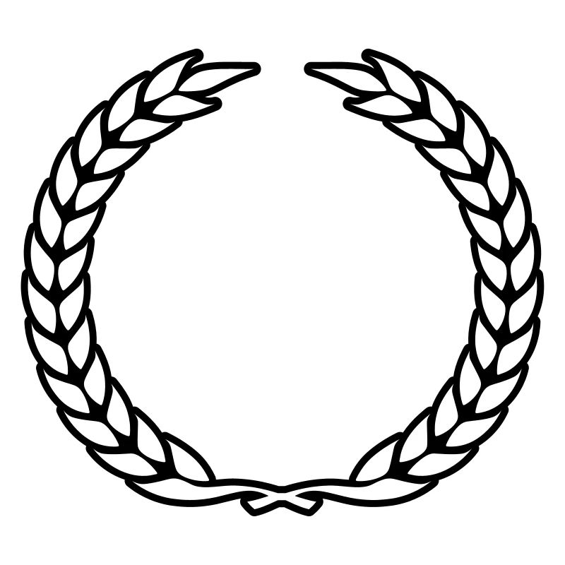 symbole de couronne de Laurier