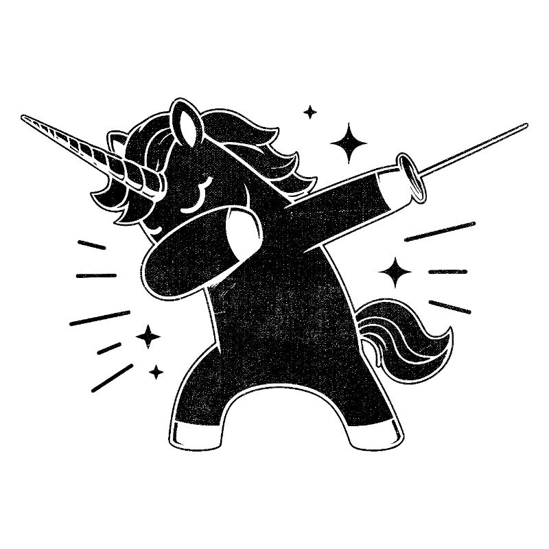 Doublage Licorne Escrimeur Épée Épée Épée Escrime Athlète