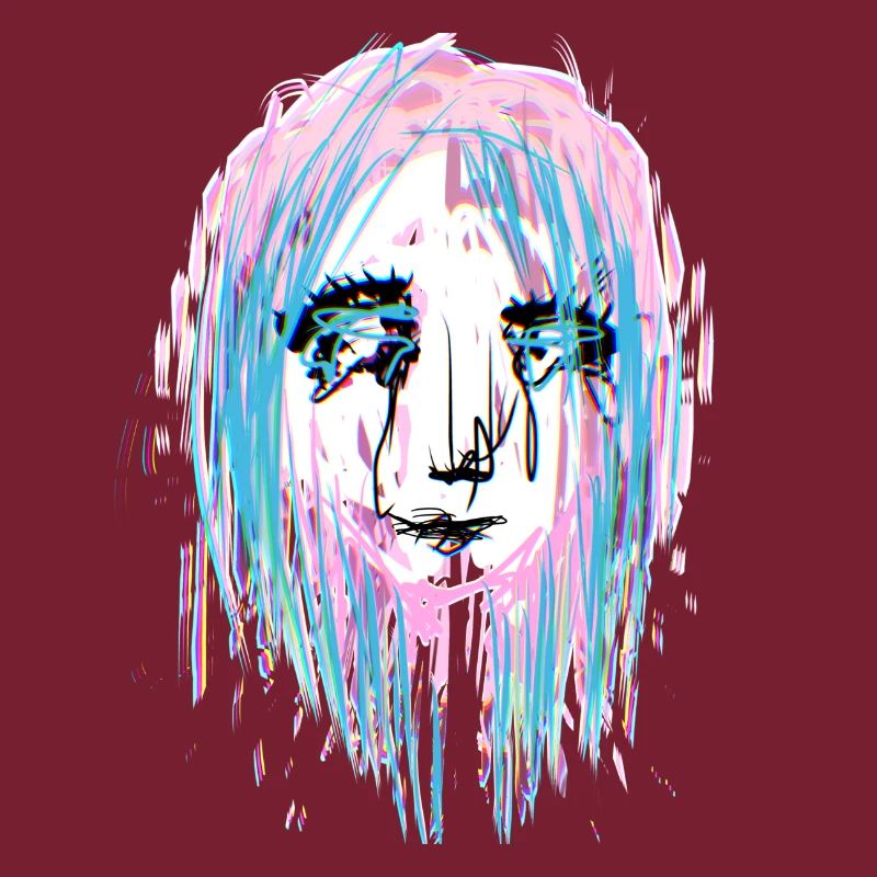 abstract crying