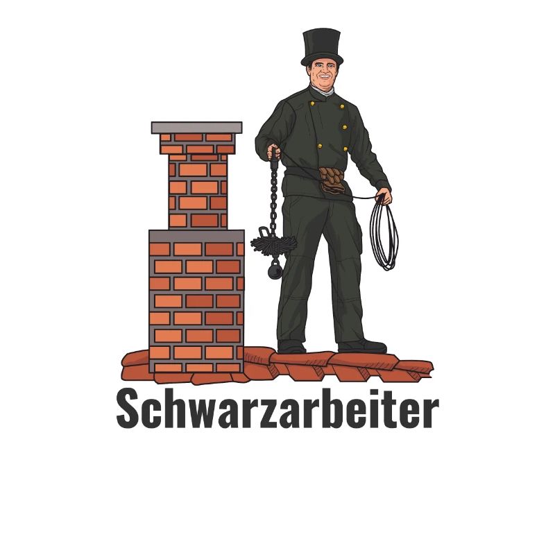 Lustiges Schwarzarbeiter Schornsteinfeger Geschenk