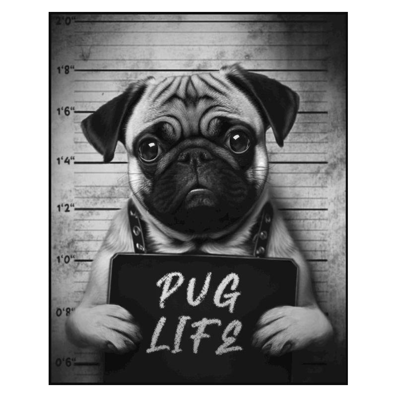 Pug Mugshot - Pug Life