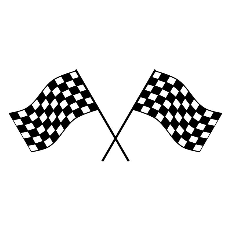 Drapeau à damier d’arrivée Flag Race End end station Idea